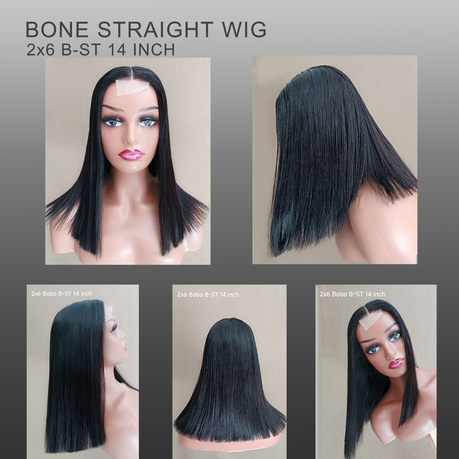 Bone Straight wig Double Drawn wig