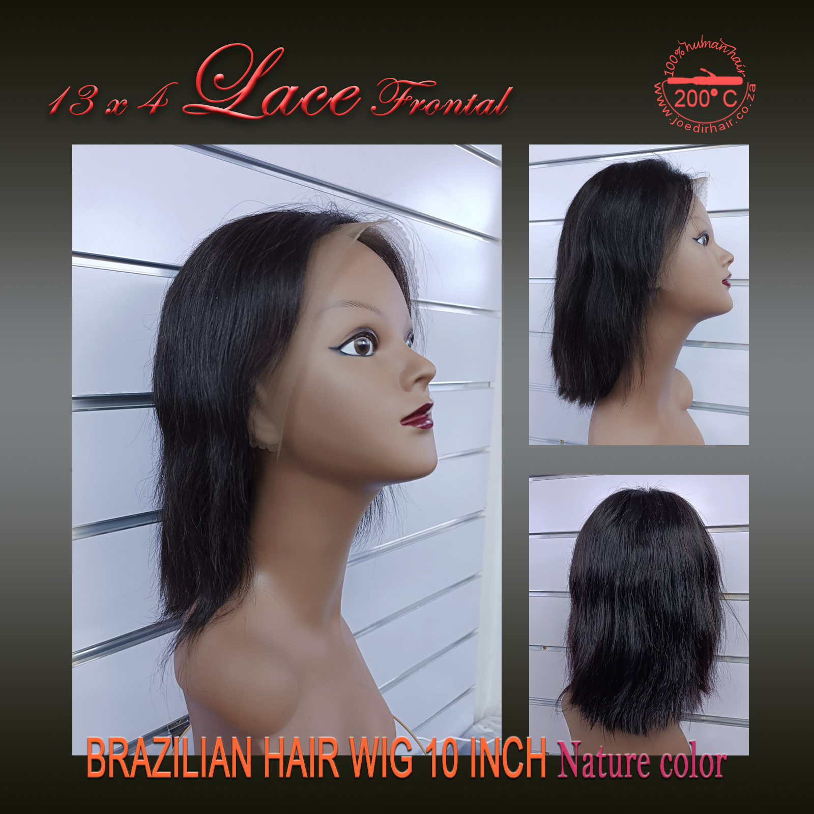 Brazilian hair wig 10 inch
